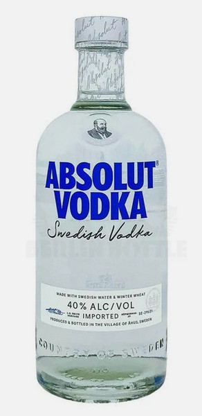Per Absolut Vodka 40% 500ml
