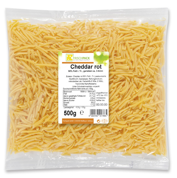 Cheddar gerieben 500g