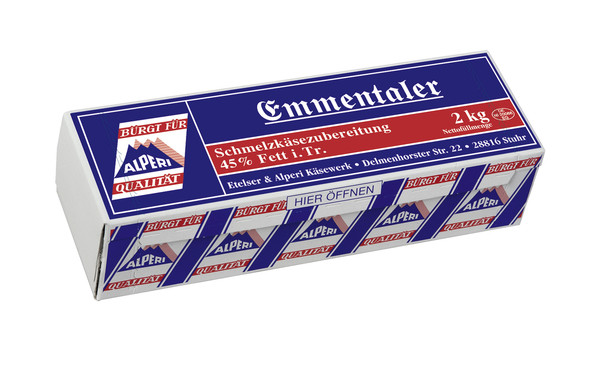Et Emmentaler Schmelzkäse 2kg