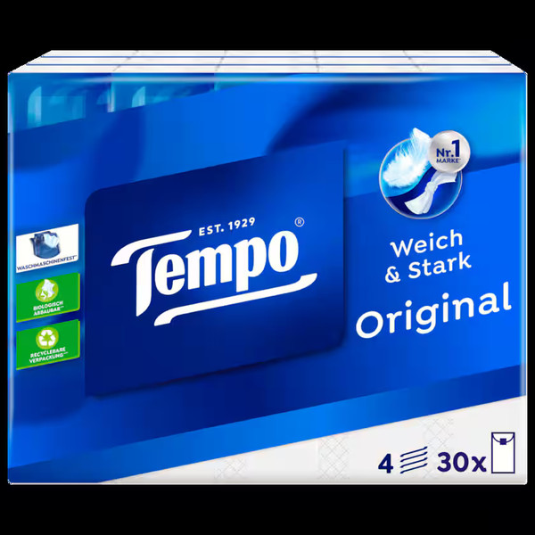 Tempo Taschentuch 30x10ST